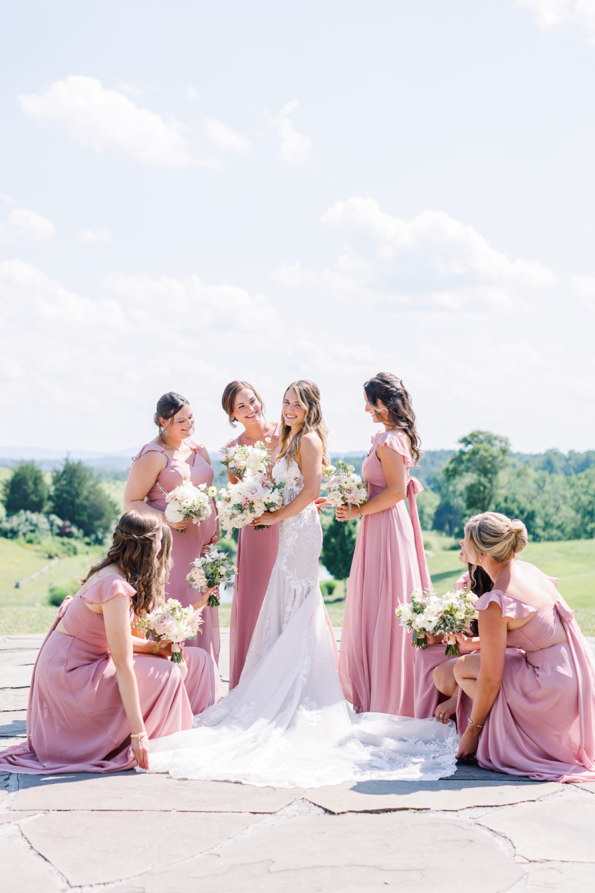 A Floral-Filled Celebration in Shades of Blush and Green at Stone Tower Winery