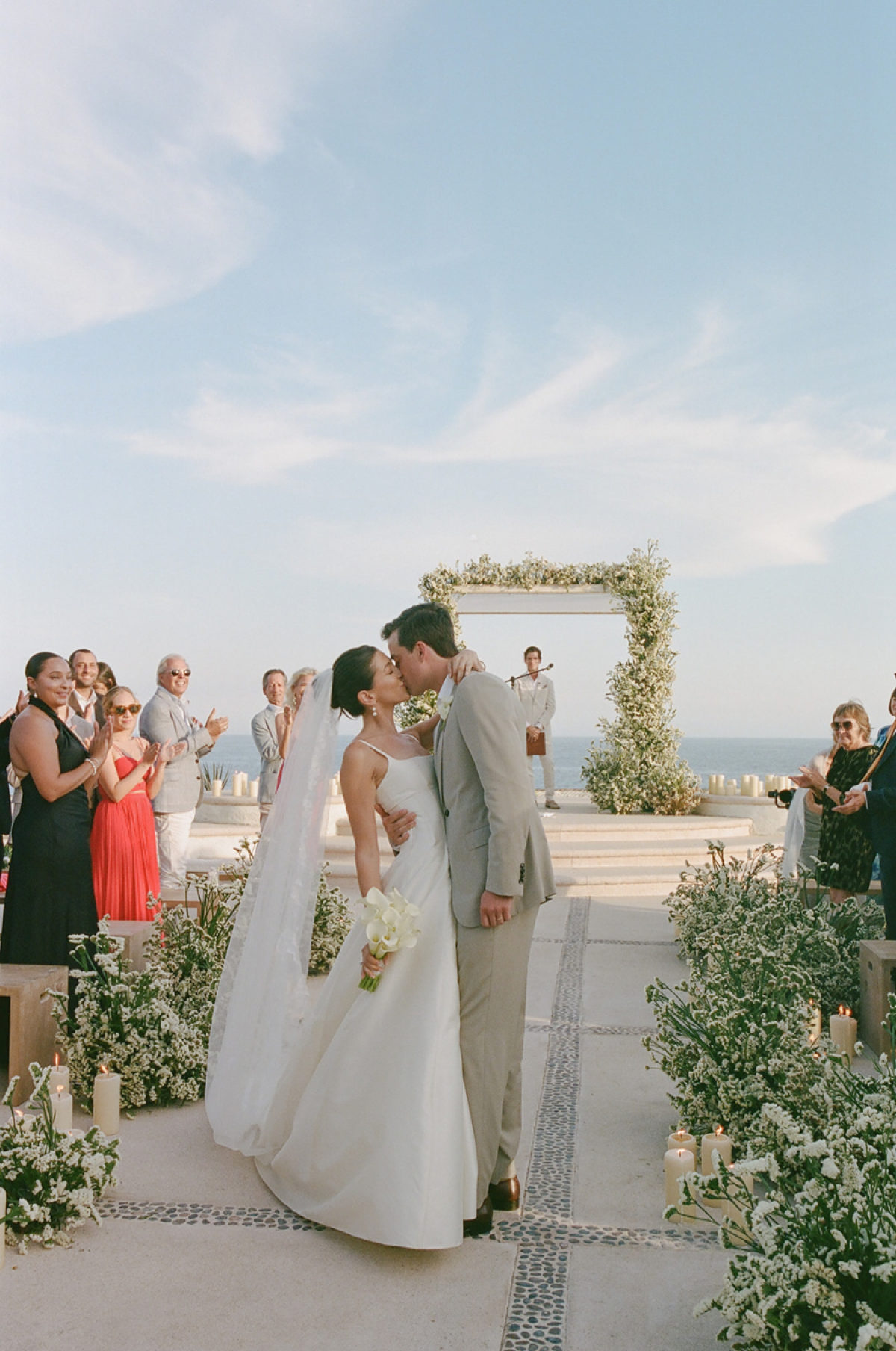 Layered Neutrals and Sculptural Florals Set the Scene for This Los Cabos Wedding