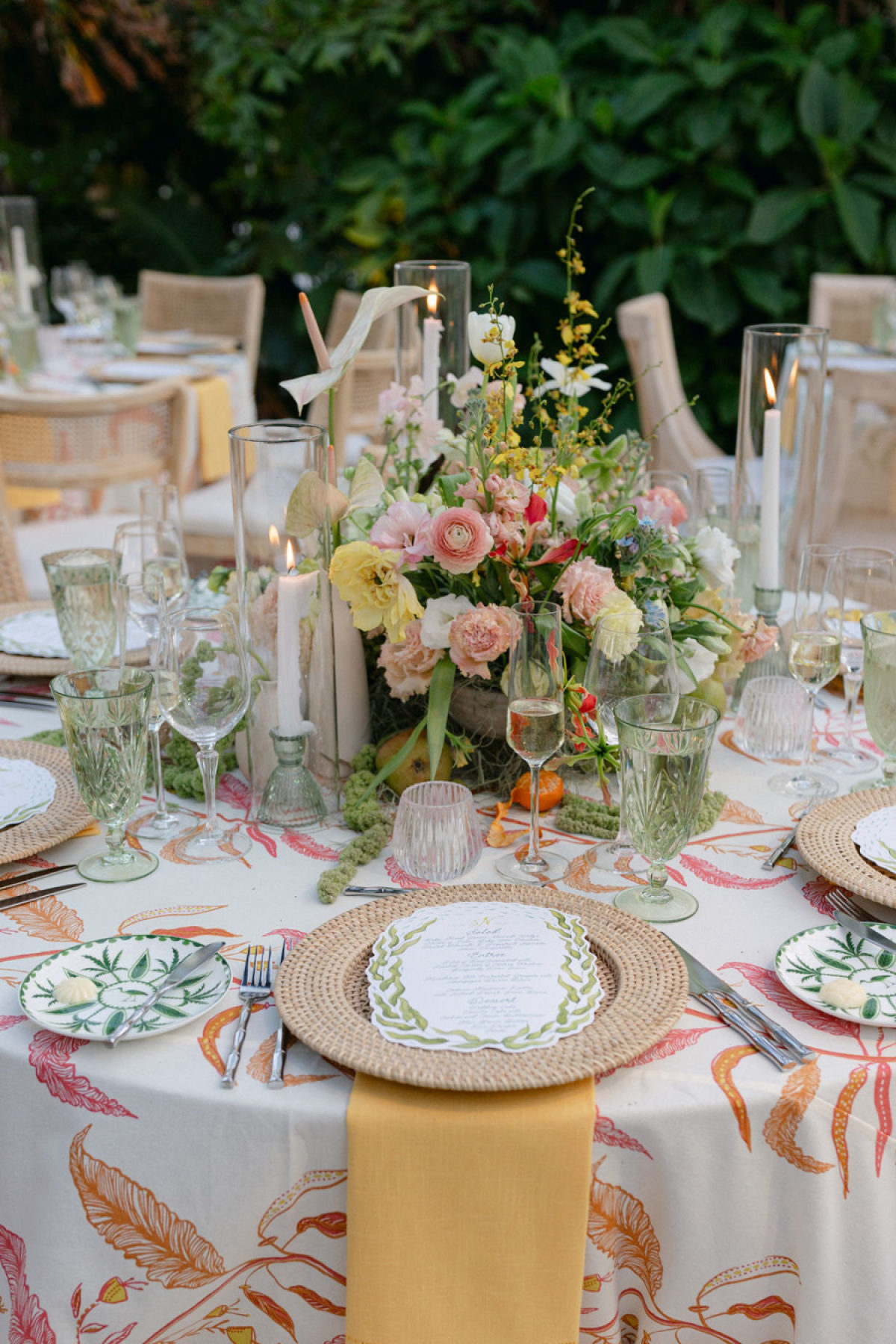 A Tropical Garden Party Wedding at the Bride’s Family Waterfront Home