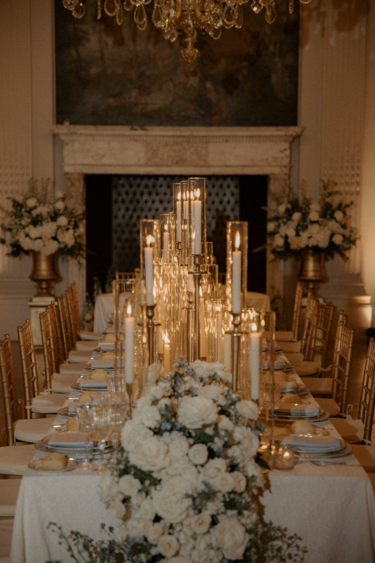Romance Beneath the Light Blue Ceilings of Rosecliff Mansion