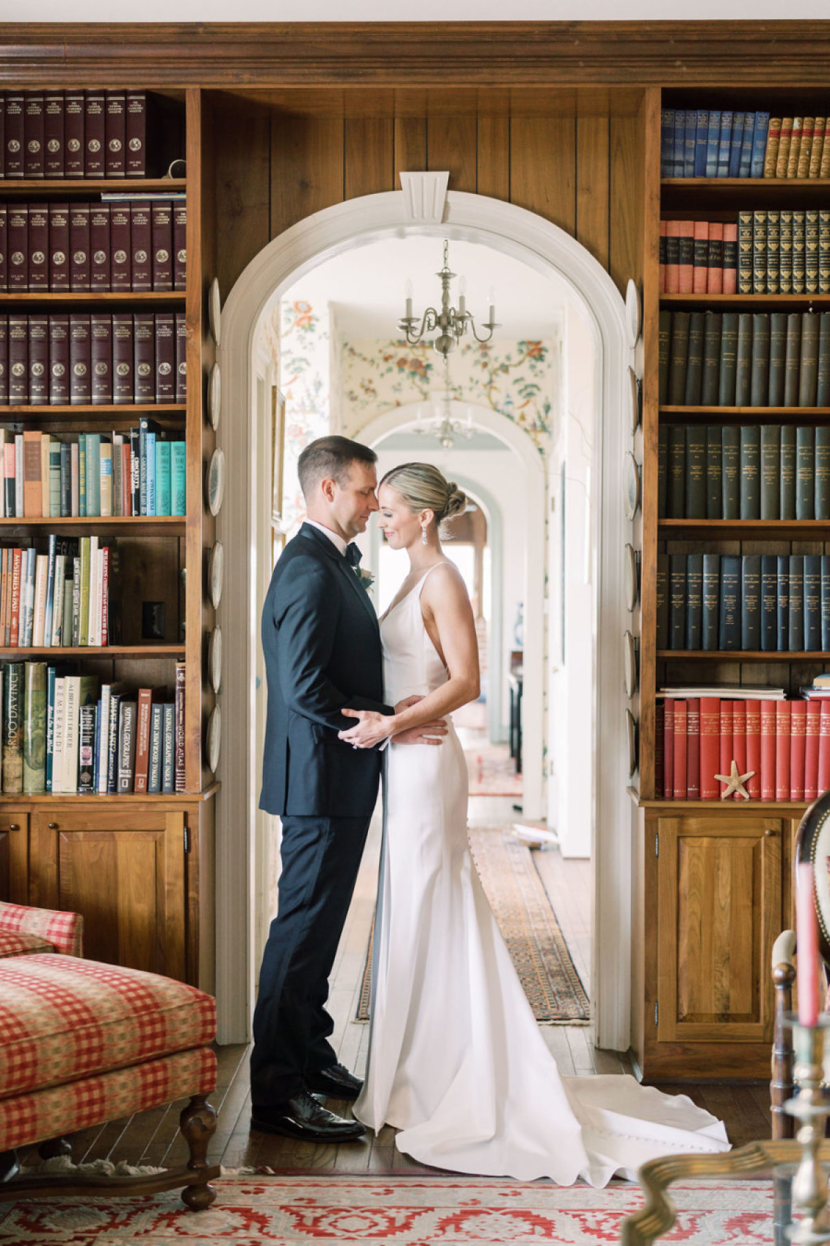 Dusty Blue Serenity and Lush Green Details Shape This Elegant Coastal Wedding