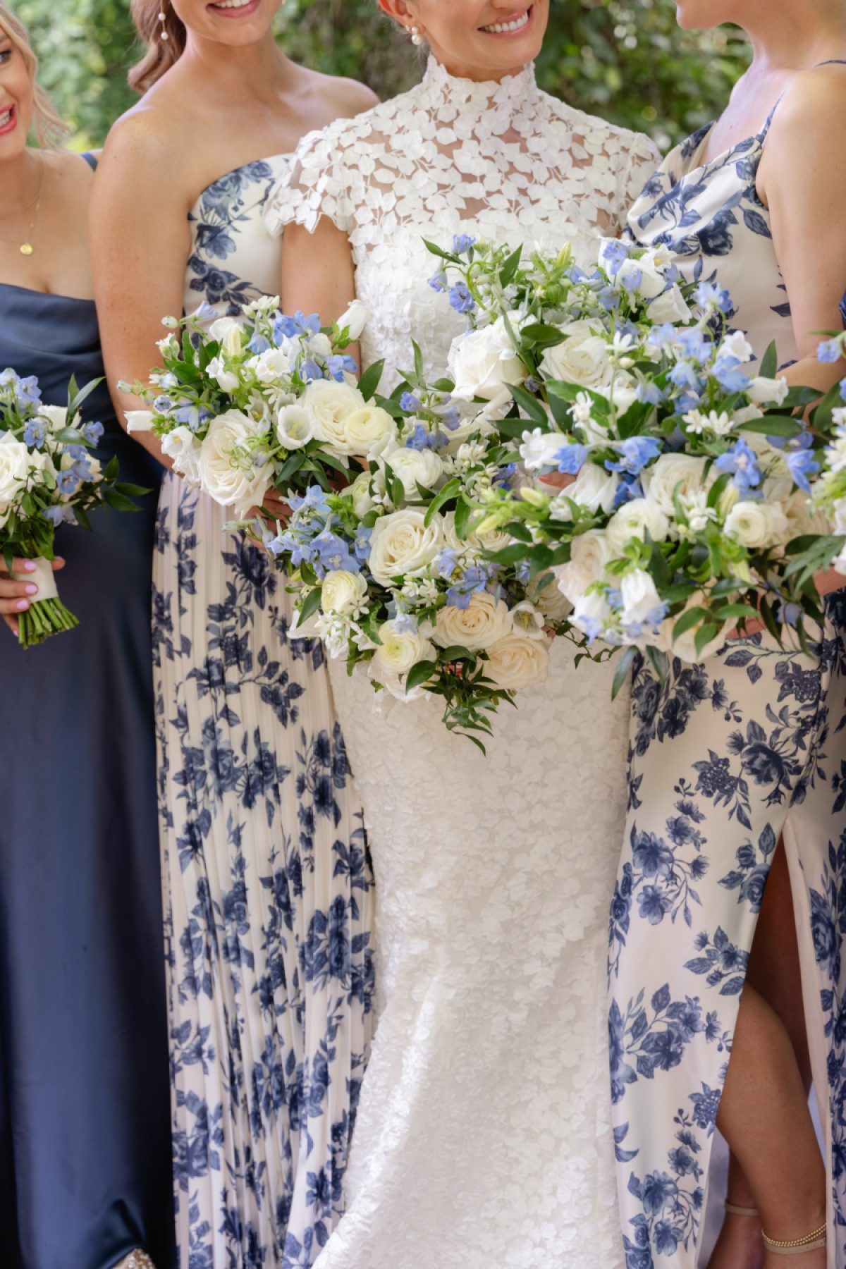 Classic French Blue Meets Southern Charm in a Breezy Carolina Garden Celebration