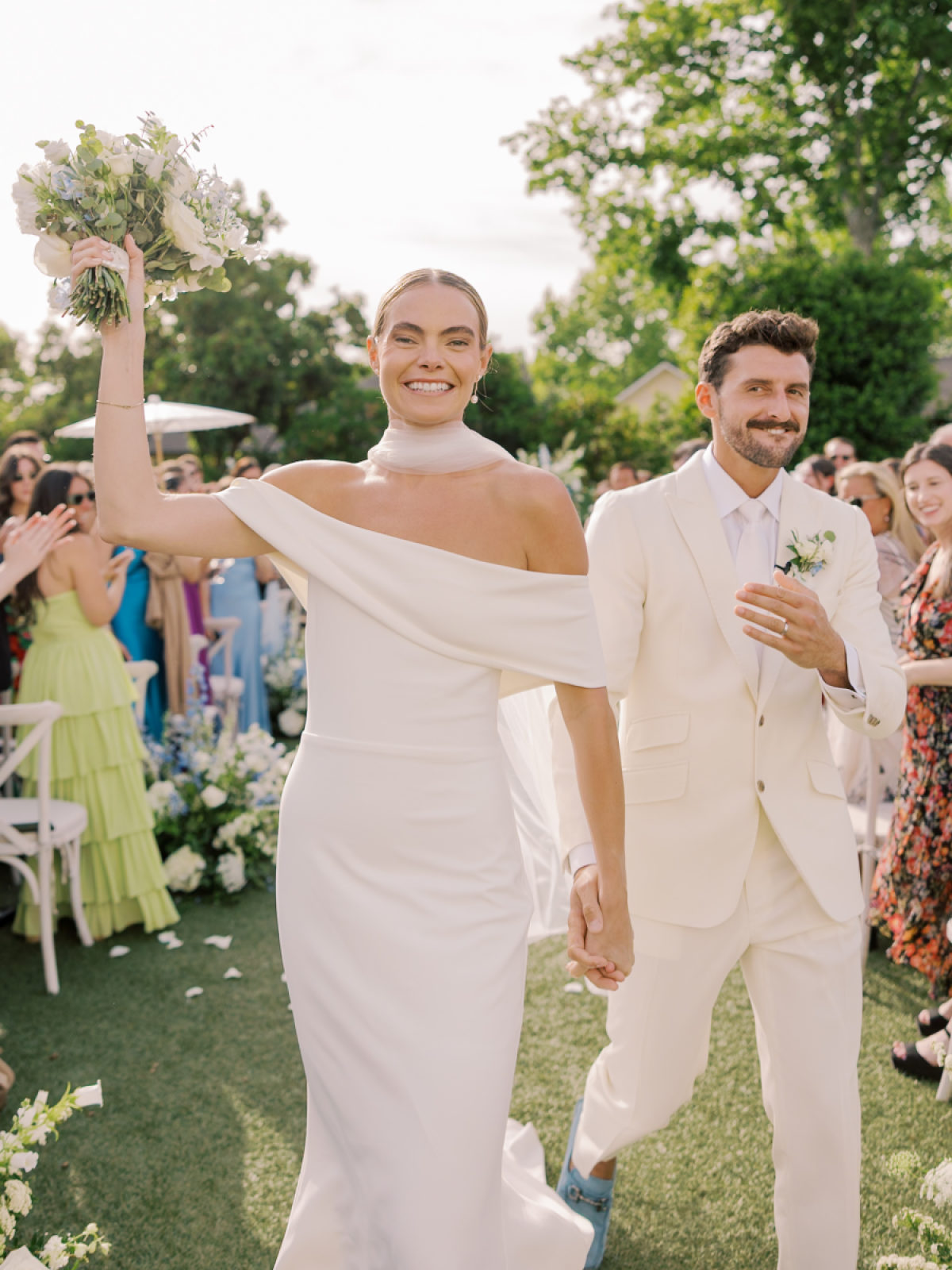 A Soft Celebration in French Blue With Layers of Delicate Detail at Solage Calistoga