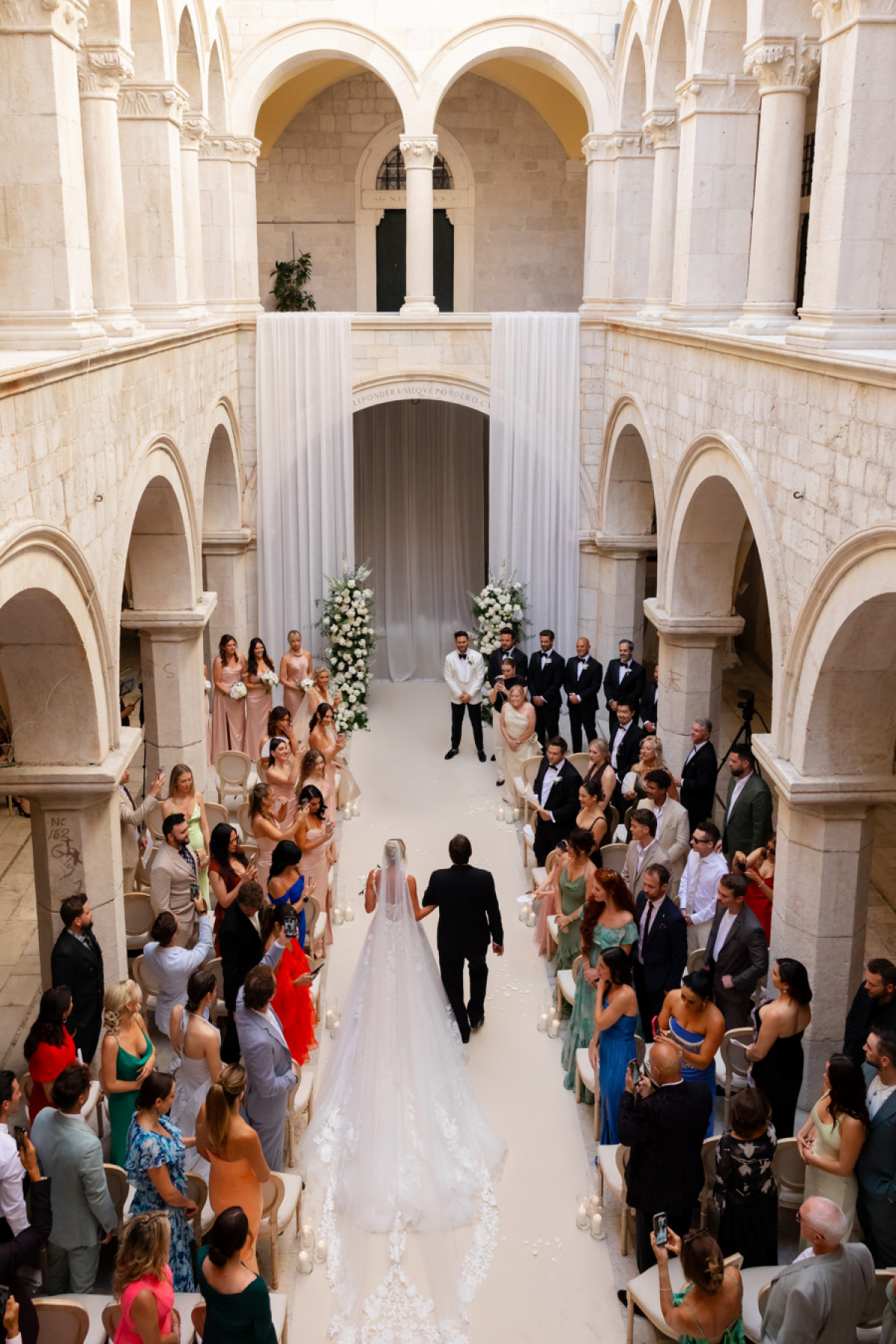 A Modern Fairytale Celebration of Regal Romance at Fort Lovrijenac
