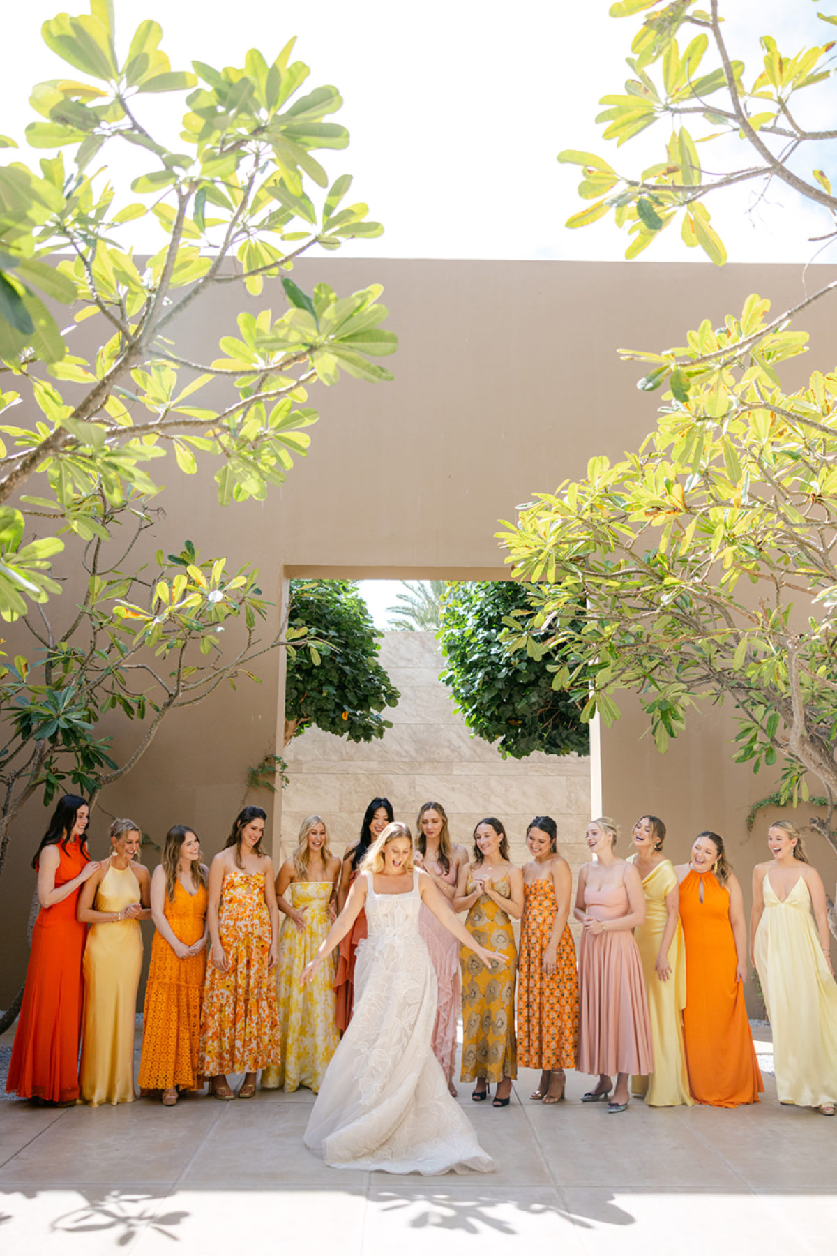 A Baja Desert Wedding in Buttery Neutrals, Peach Tones, and Soft Golden Light
