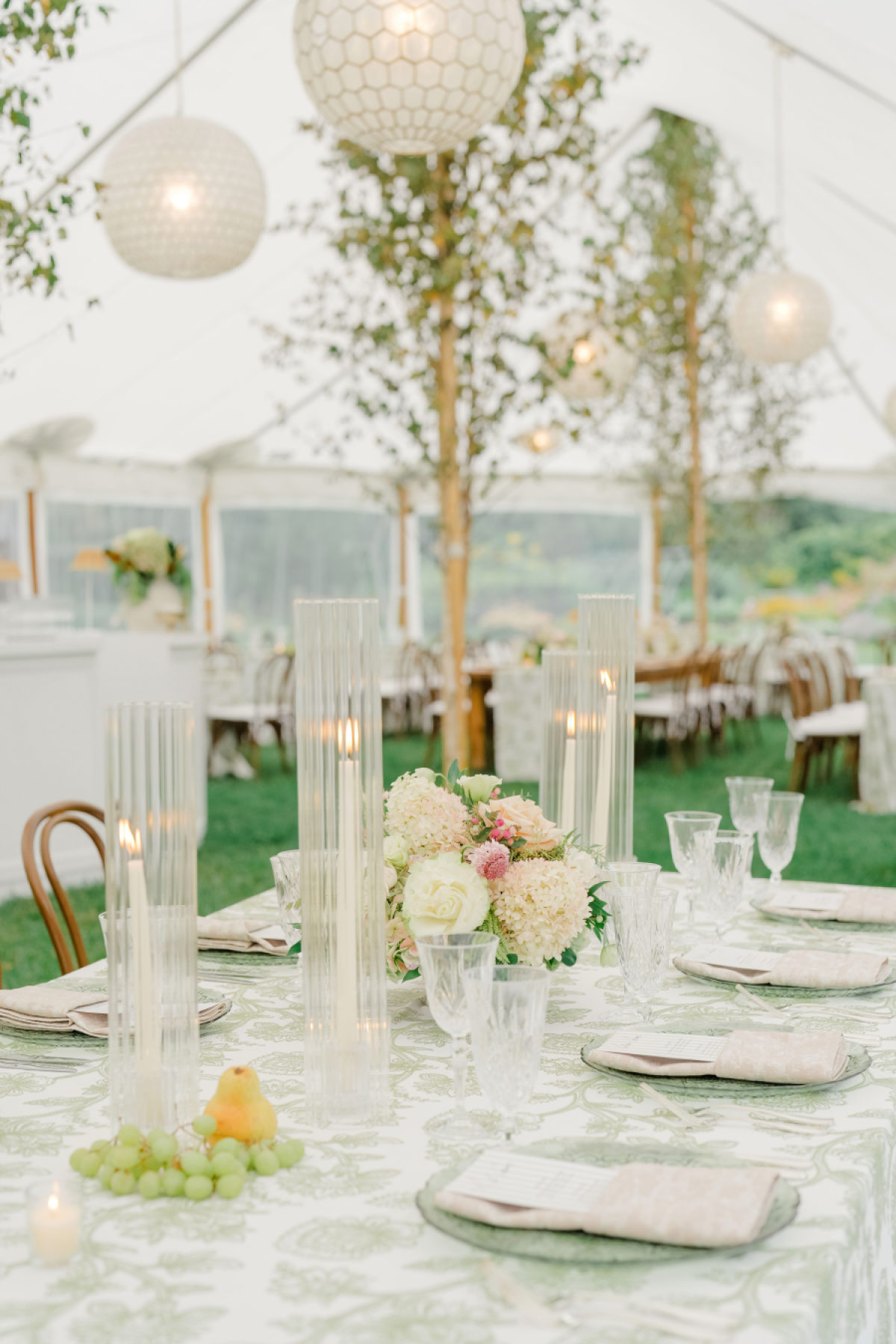 An Elegant, Cheeky Garden Wedding at Marble House Inspired by Palm Beach Ease