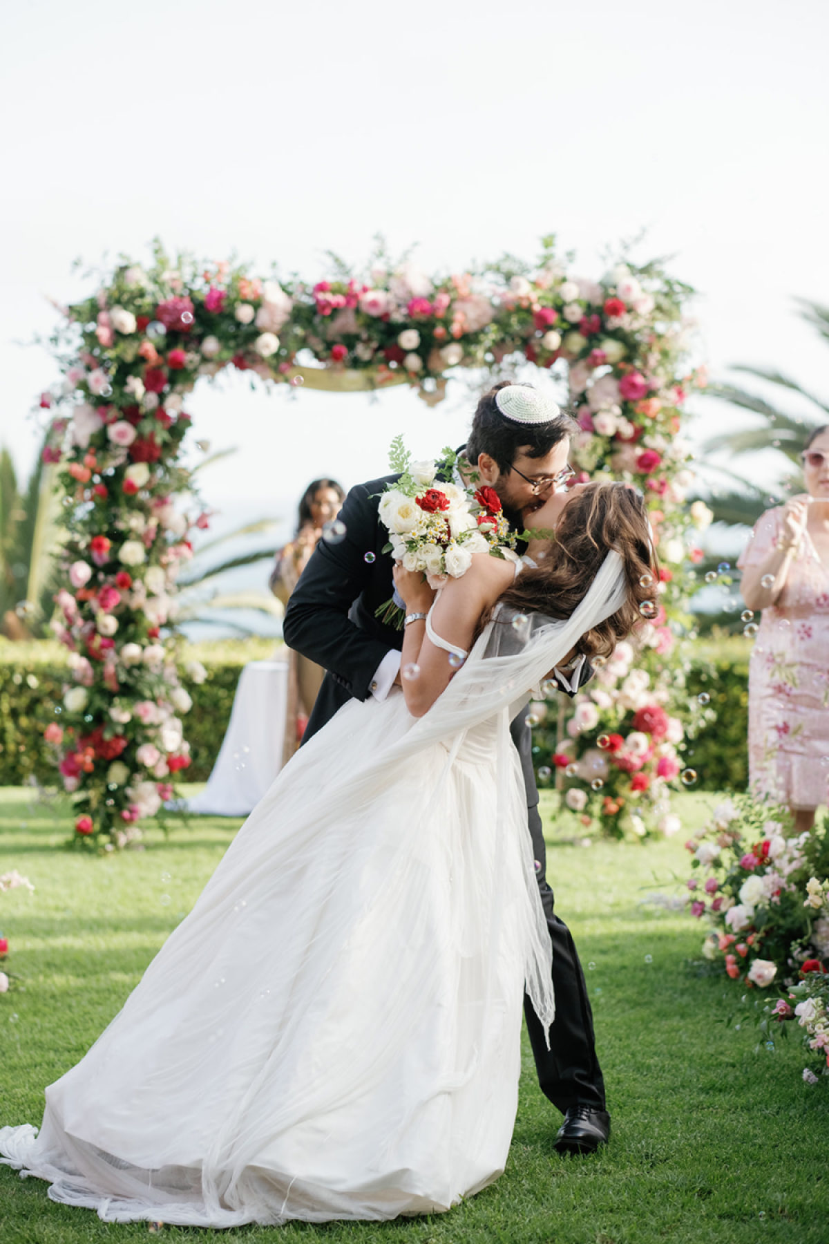 An Enchanting Strawberry-Themed Garden Party Wedding Filled with Joy and Color