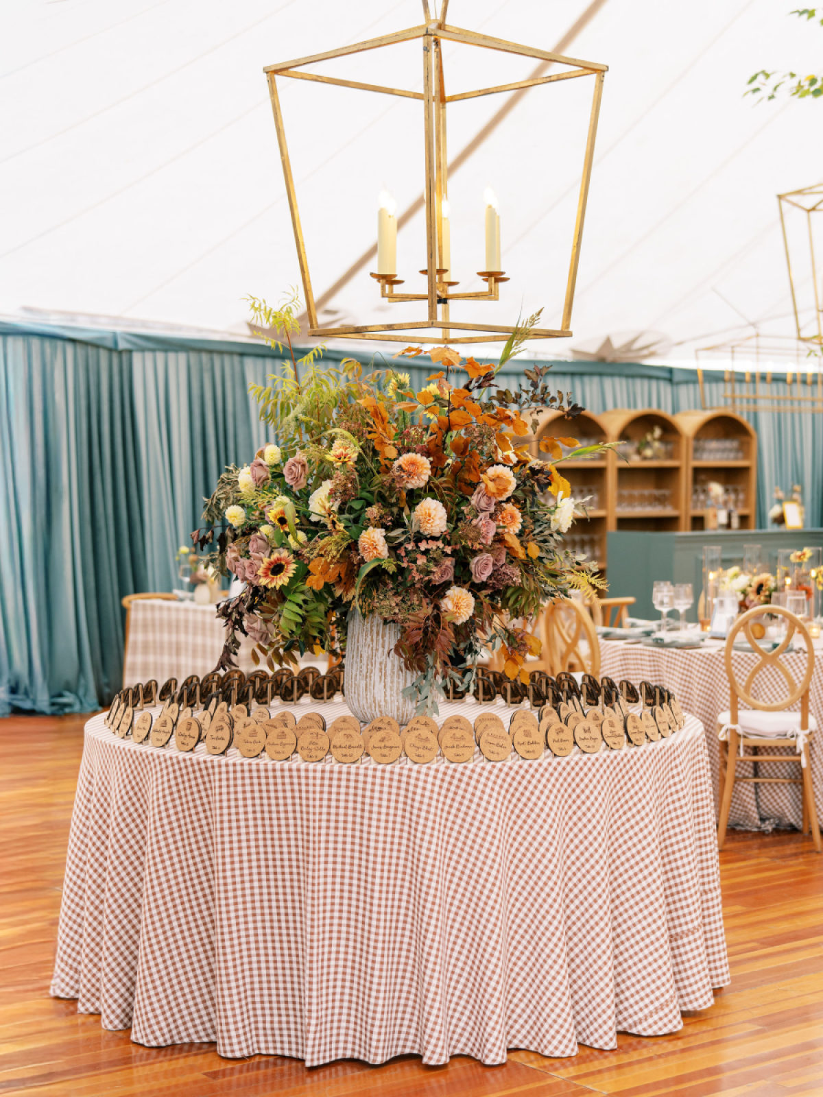 An Elegant Lakeside Cottage Wedding in Cape Cod’s Warm Autumn Tones