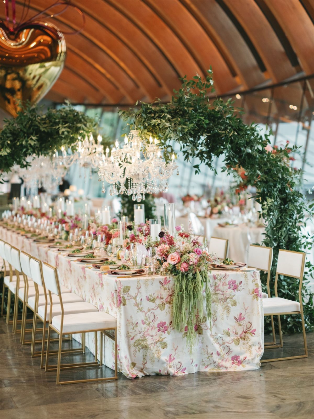 A Candlelit Garden Dream Beneath Chandeliers at Crystal Bridges Museum of Art