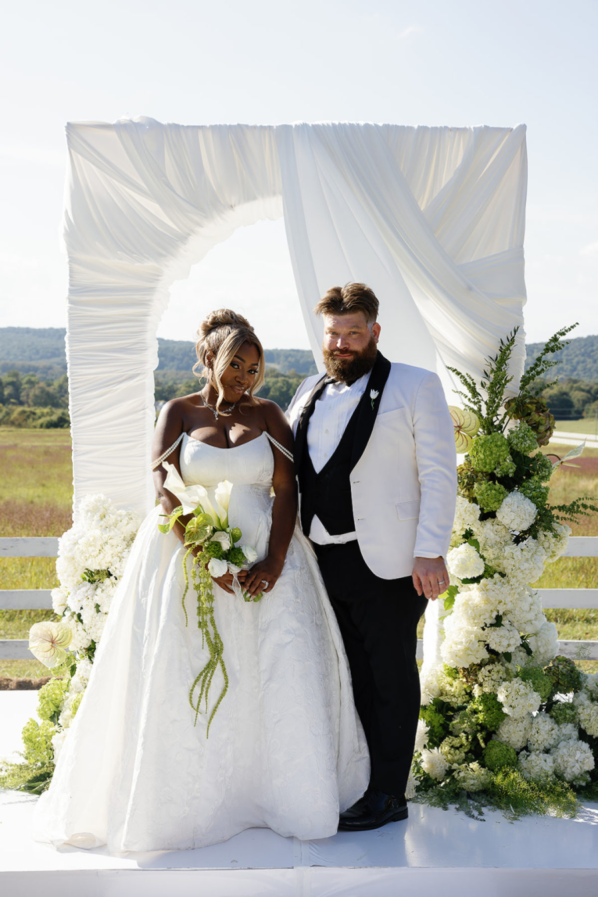 A Romantic European-Inspired Vineyard Wedding with Billowing Drapery and Mediterranean Flair