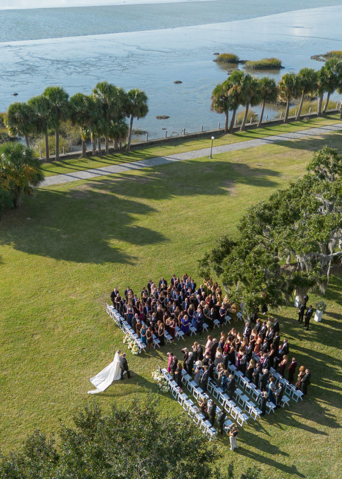 A Coastal Garden Wedding on Jekyll Island with a Sailcloth Tent and Sunlit Southern Charm